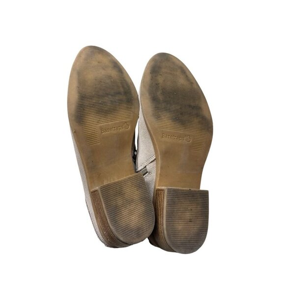 Baretraps Gaige Suede Ankle Bootie Womens 9 Taupe Laser Cutout Leather Boho - Picture 7 of 8